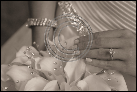 Bride's flowers and ring