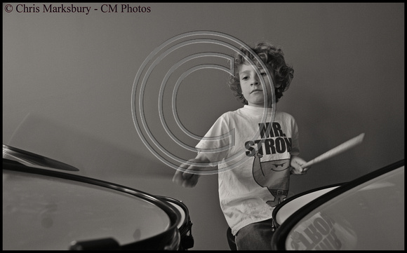 Music Young Drummer