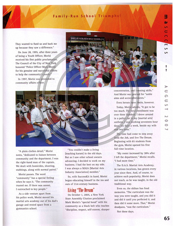 Shoot for Martial Arts Magazine